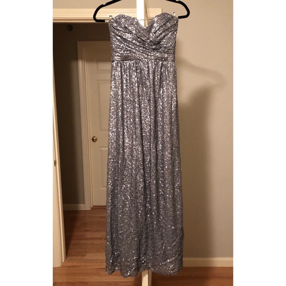Silver Sequin Dress